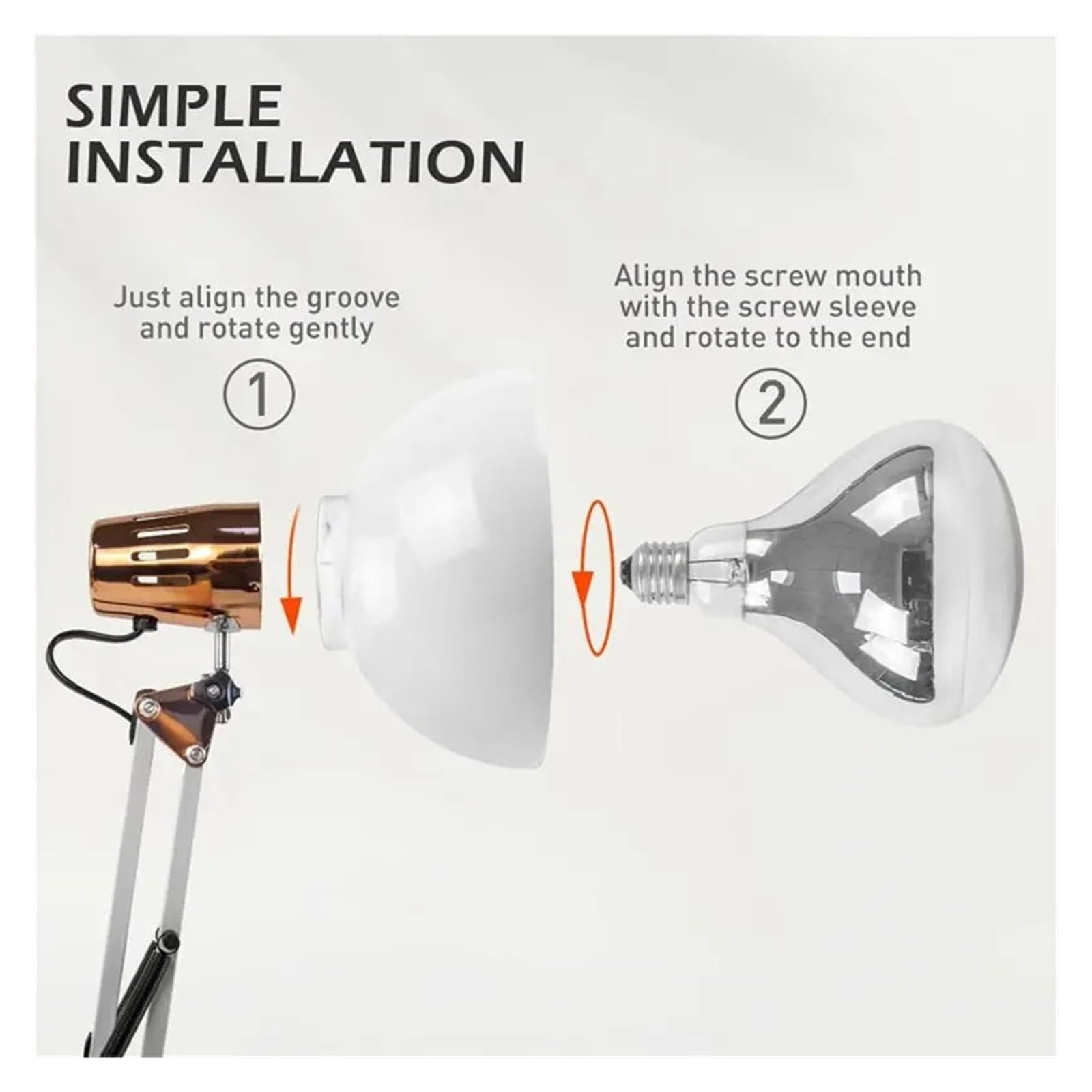 La lampe de bureau LED à pince à bras pivotant moderne prend en charge