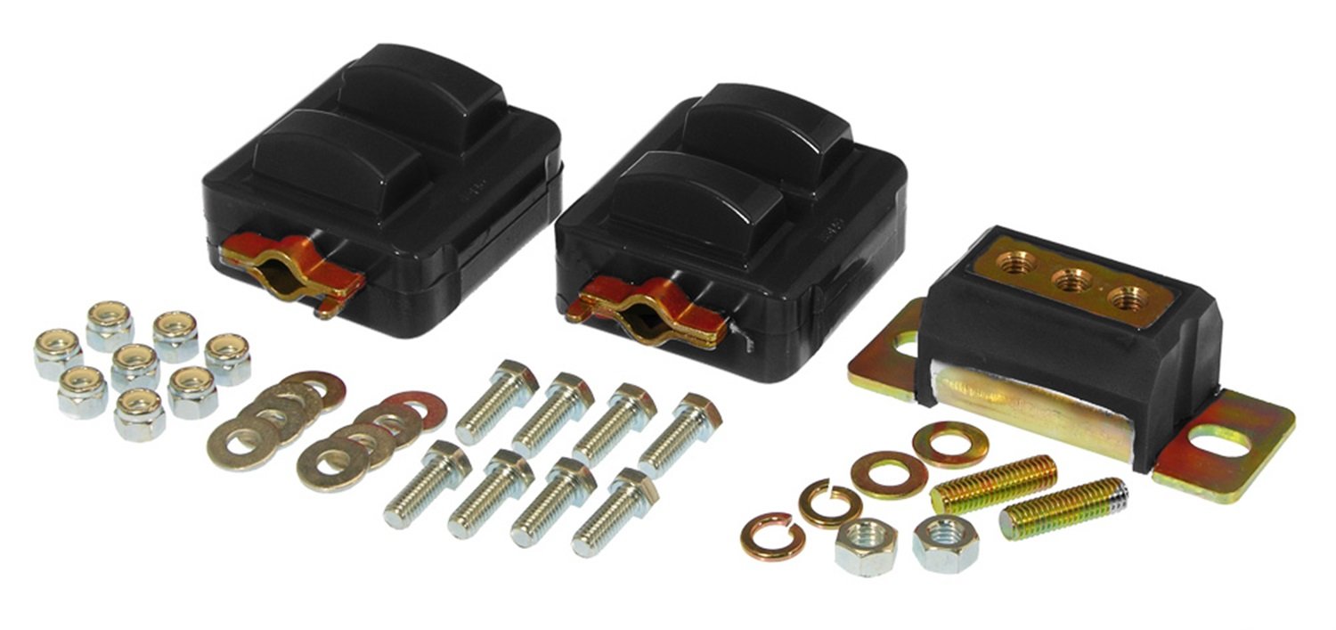 Kit de montaje de motor y transmisión de uretano negro PROTHANE 7 1908 BL