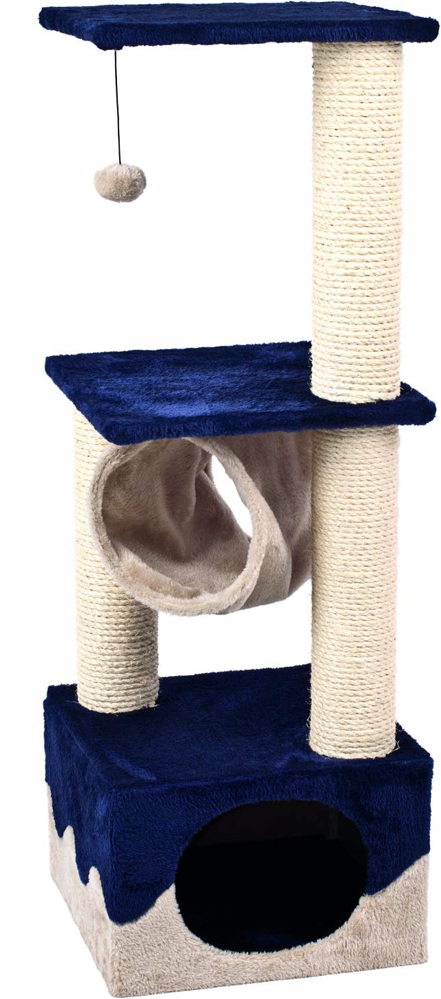 Flamingo RASCADOR KANGRI 5 Azul/Beige 35x35x102CM