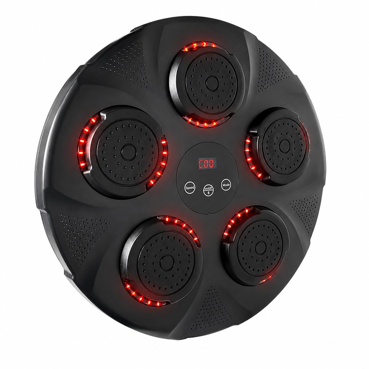 Smart Music Boxing Machine with LED Lights, Wall Mounted Punching Target Trainer for Home Workout, Boxing & Fitness Training