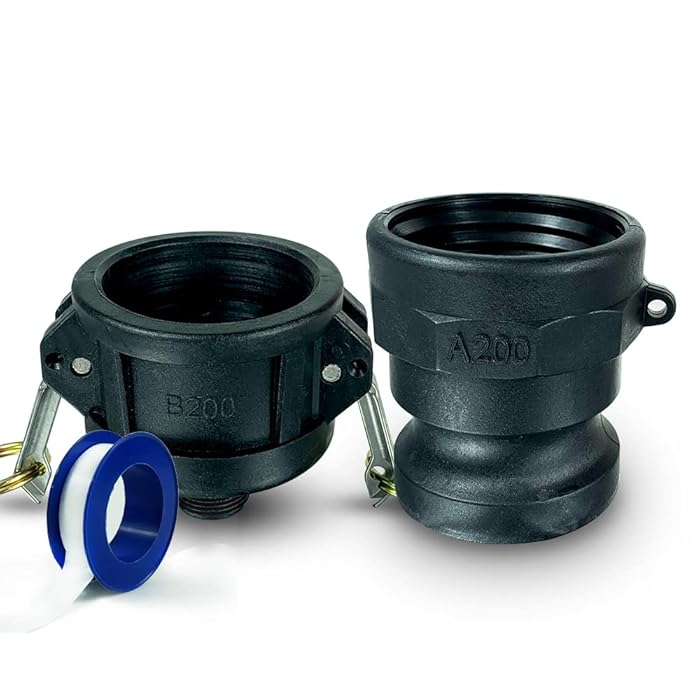 Buy Ruite 275 330 Gallon IBC Tote Tank Drain Adapter 2 inch Cam Lock