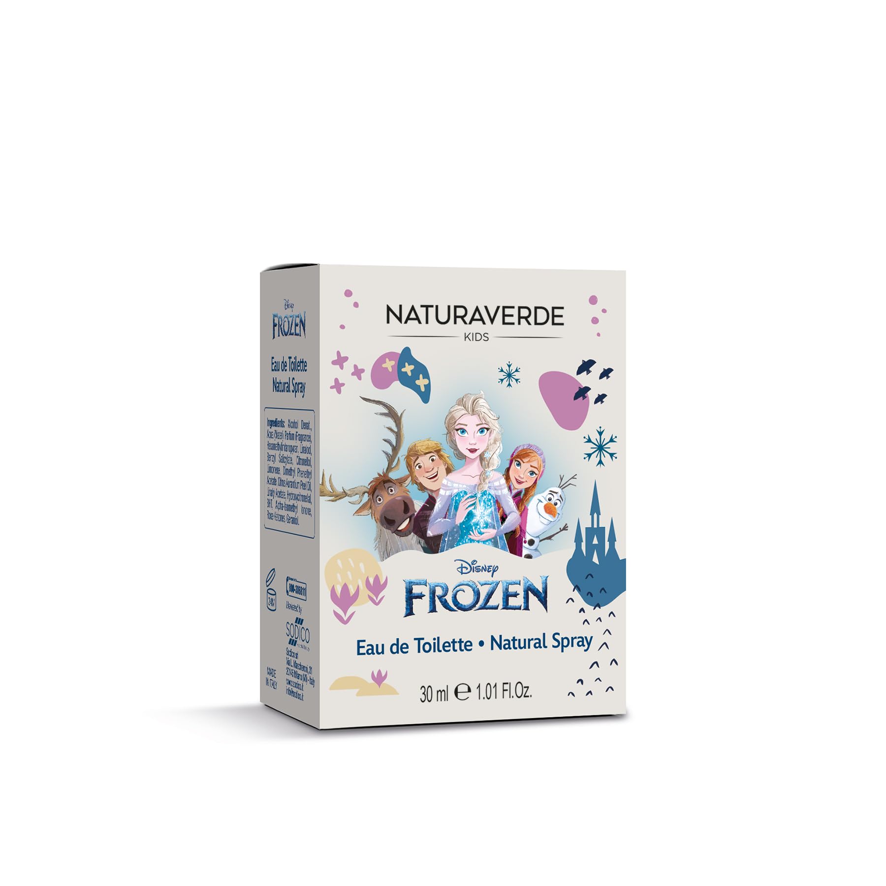 NATURAVERDE Kids -FROZEN Eau De Toilette 30ml Fragranza Ispirata ad Arendelle per Bambine, Dolce e Delicata, Dermatologicamente Testato