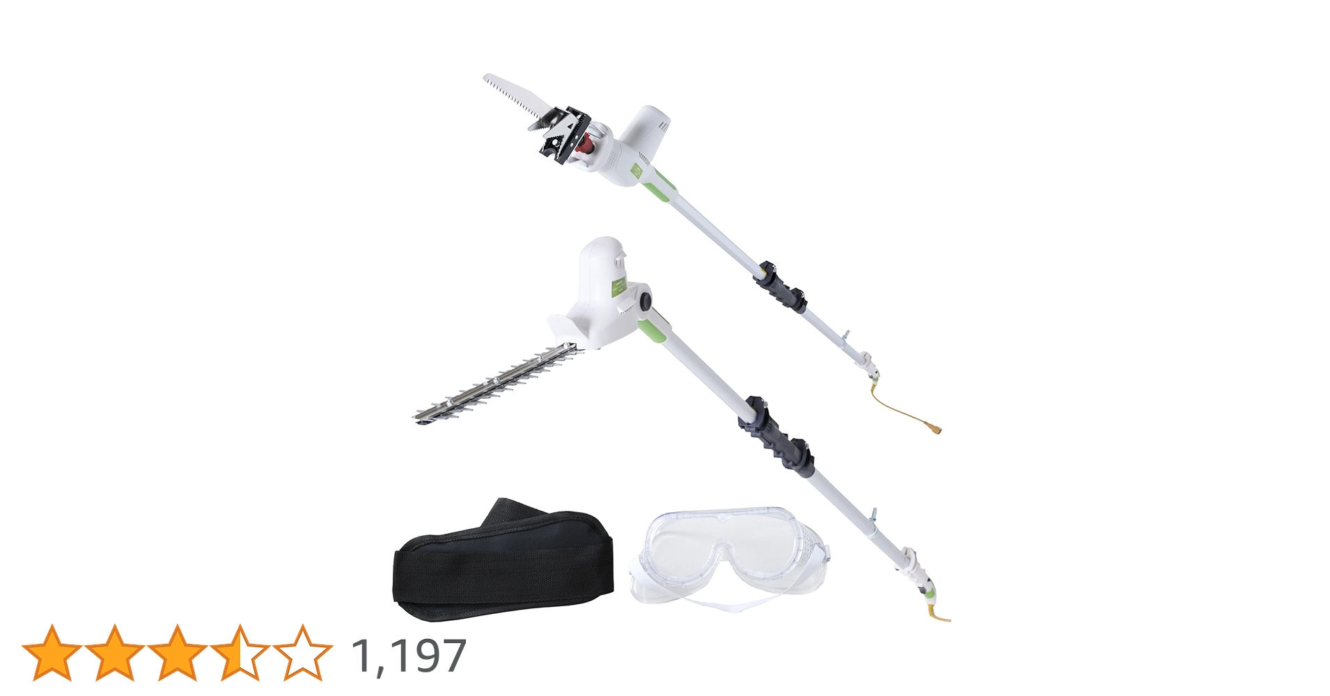 Amazon | 山善(YAMAZEN) 高枝ガーデントリマー&ガーデンソー 4WAY