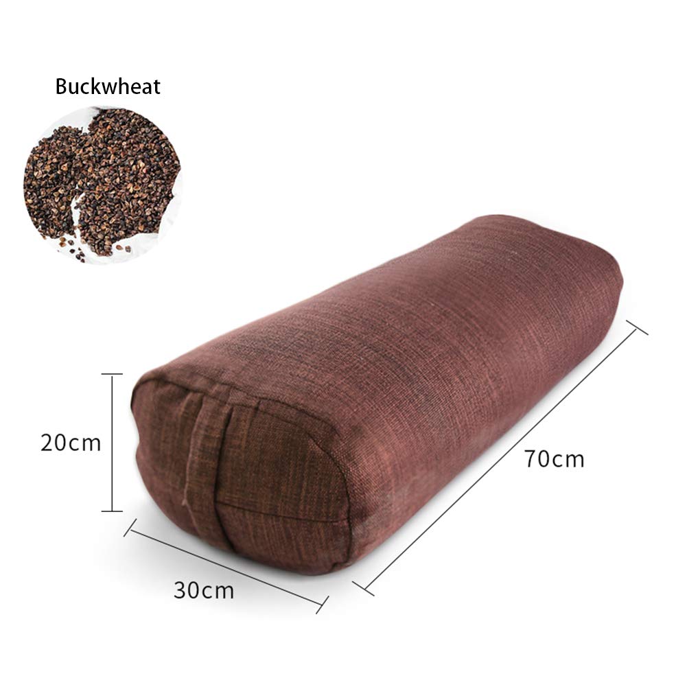 AIZYR Yoga Kissen Kissen Bio-Buchweizenpolster Mit Waschbarem Bezug, Yoga-Stützkissen Für Die Wiederherstellungsübung,A