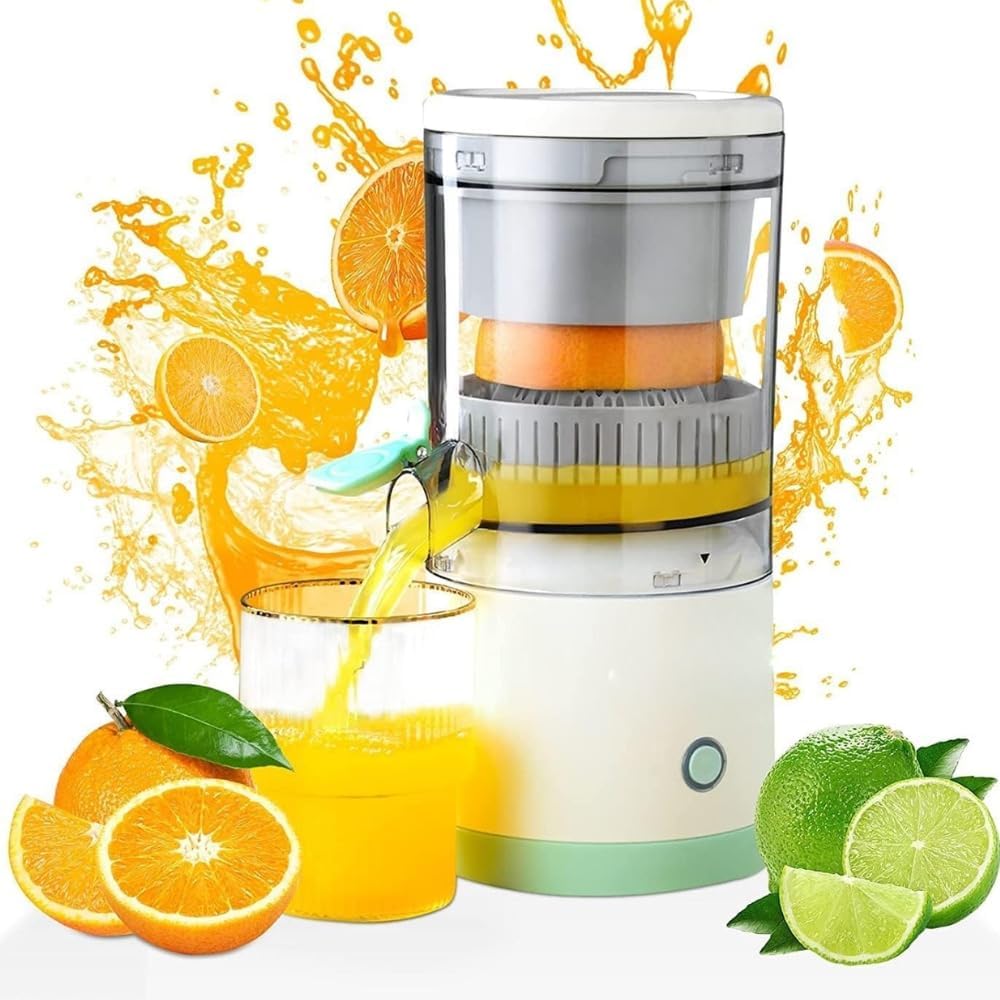 drumstone 𝟏𝟓 𝐘𝐞𝐚𝐫𝐬 𝐆𝐮𝐚𝐫𝐚𝐧𝐭𝐞𝐞 portable cordless fruit juicer – 360° multifunctional electric squeezer for lemon & orange | usb-c rechargeable, one-click operation – ideal for kitchen