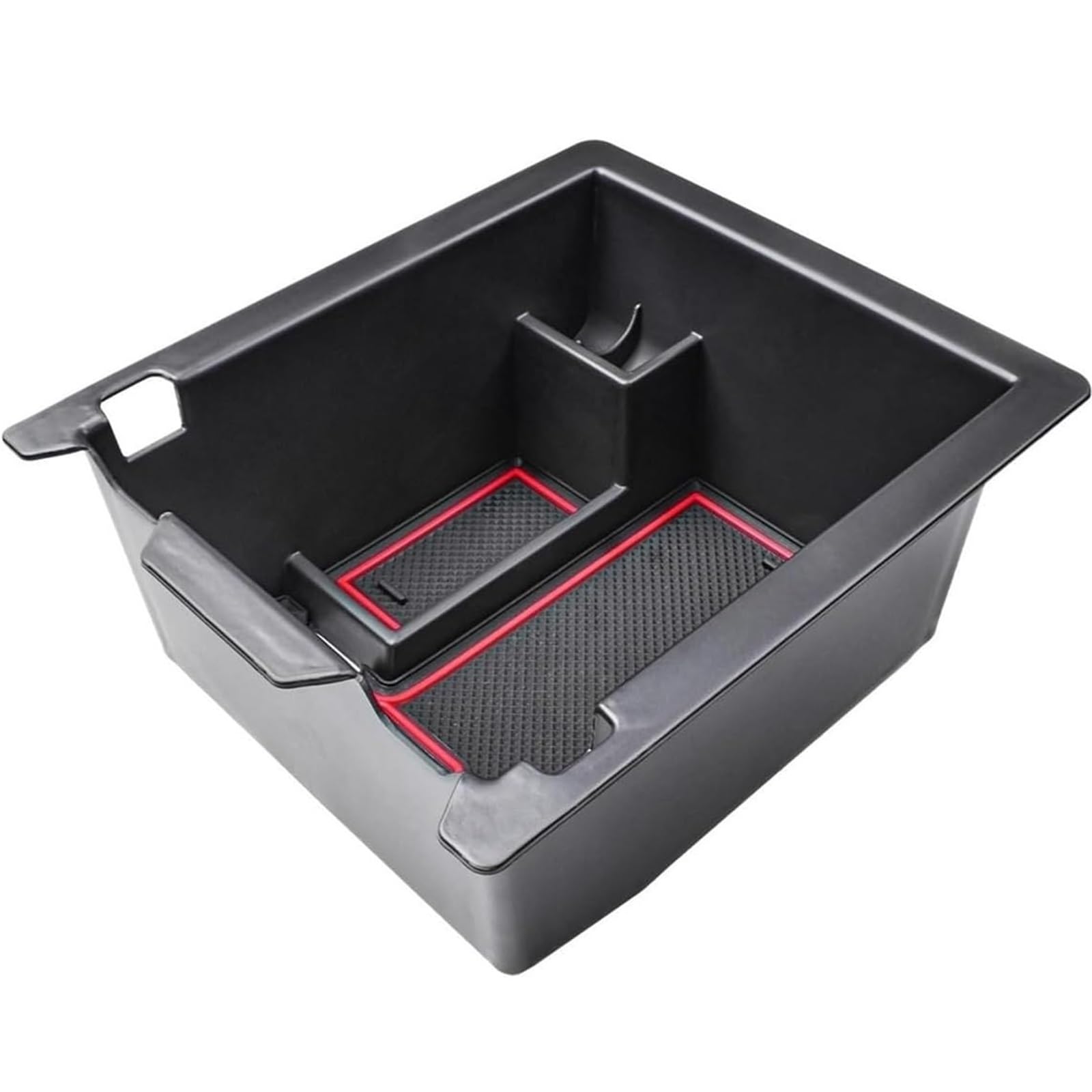 Drezzo Car Center Console Cover Car Armrest Secondary Storage Box Dividers for Mazda CX-5 2017-2024 Interior Accessories Insert Tray(Red)