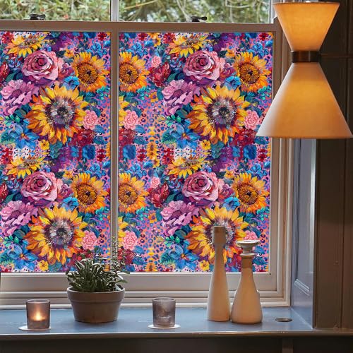 Vinilo decorativo para ventana 15.7x118 in REDAMANCY miniatura 3