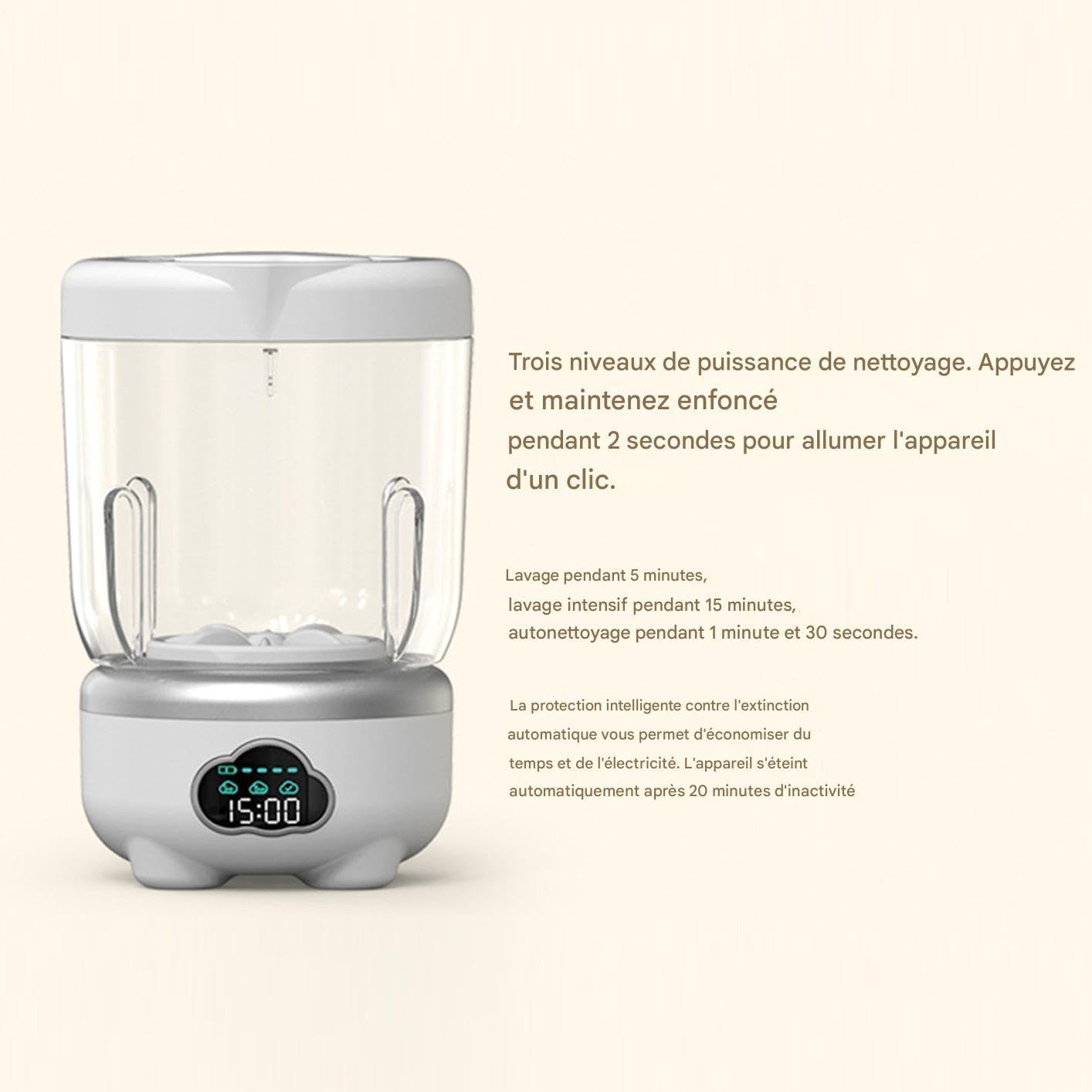 Lavatrice Portatile 1,6L Display Digitale Lavabiancheria Intima | Lavaggio e Indumenti per la Casa Per Delicati Asciugamani Bucato Appartamento Casa Campeggio Viaggio