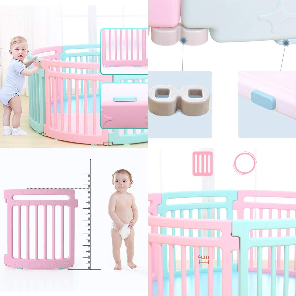 ベビーサークル/赤ちゃんの遊び場 ベビーサークル サークル メッシュ 六角形 洗える 屋内 子供 ソフト