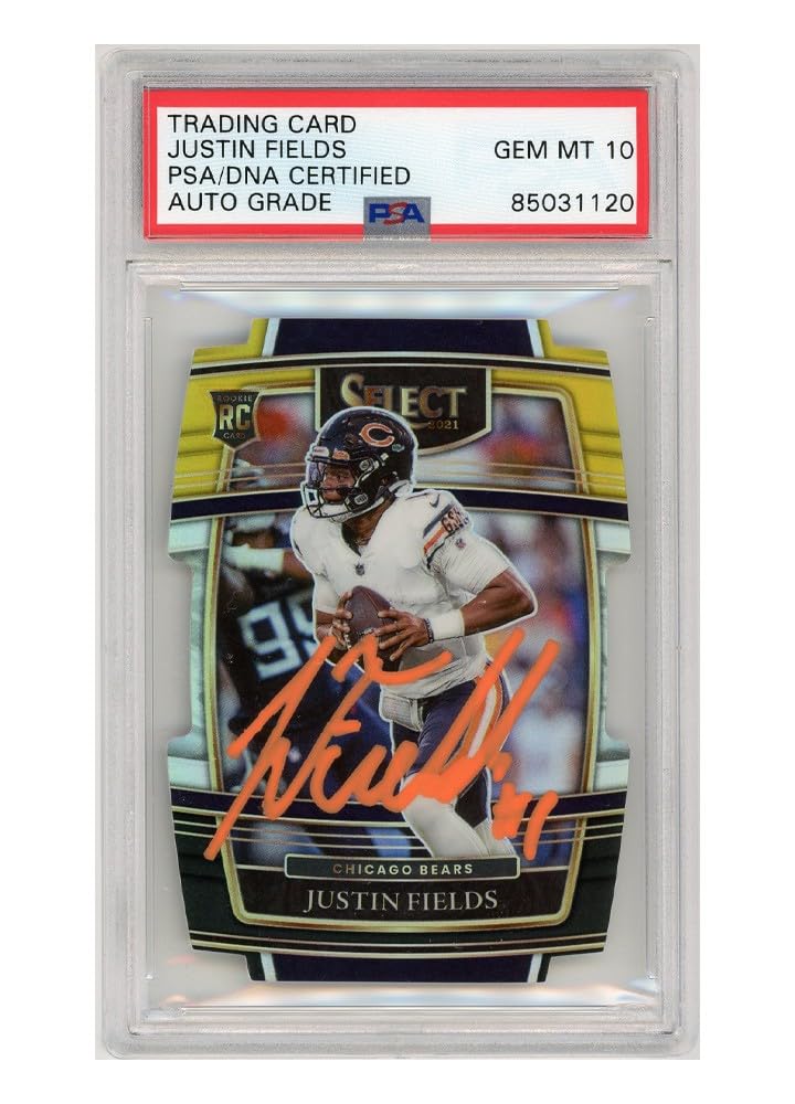 Amazon.com: Justin Fields 2021 Panini Select Concourse Yellow Die