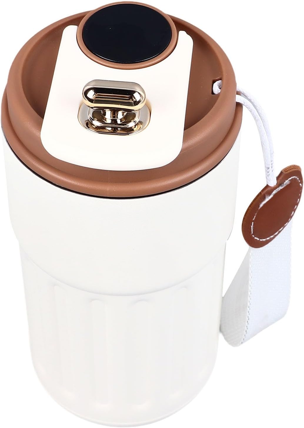 Insulated Smart Water Bottle with LED Temperature Display, Leakproof Lid, Stainless Steel Double Wall Vacuum Flask, Intelligent Coffee Cup, Hot Cold 6 Hours, for Travel Car