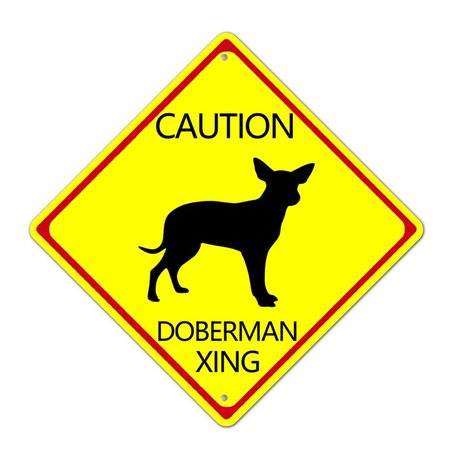 Plaque En Métal Motif Teckel Xing - Résistant Aux Intempéries