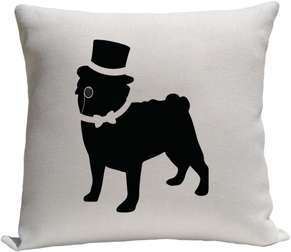 Fancy Pug Throw Pillow