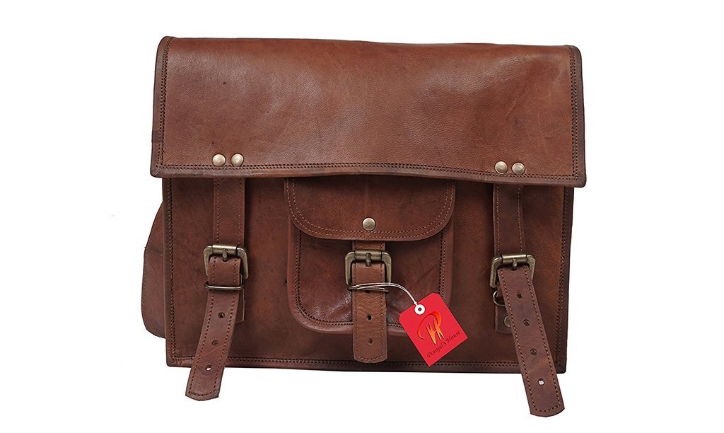 Anshika International Original Leather Messenger Side Cross-Body Bag - 13" (B071NJV769) Amazon Price History, Amazon Price Tracker