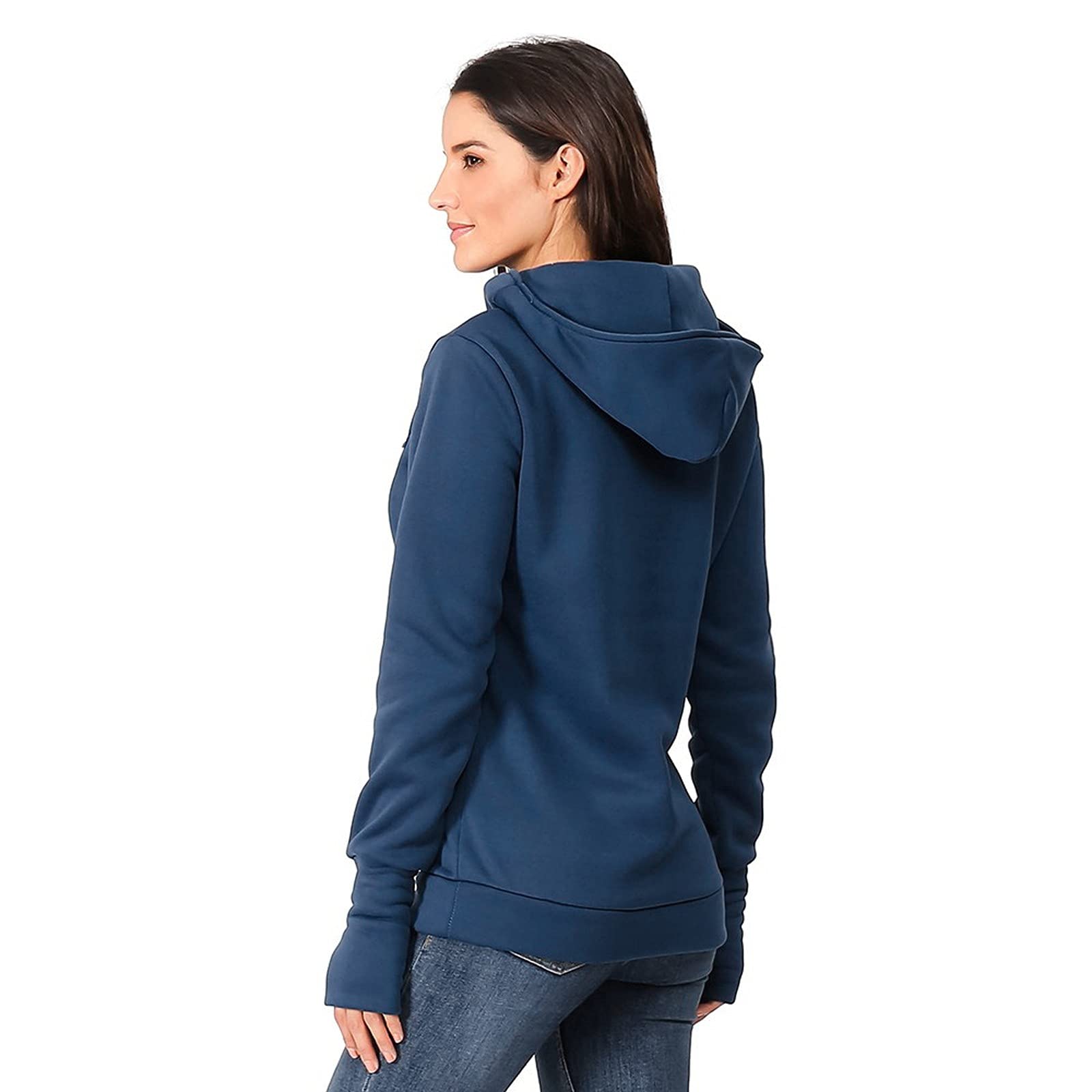 Chaqueta de invierno para mujer, suéter de punto, sudadera con capucha Y20K, sudaderas con capucha, ropa de maternidad, lactancia con capucha, blusa larga de maternidad para mujer, parte