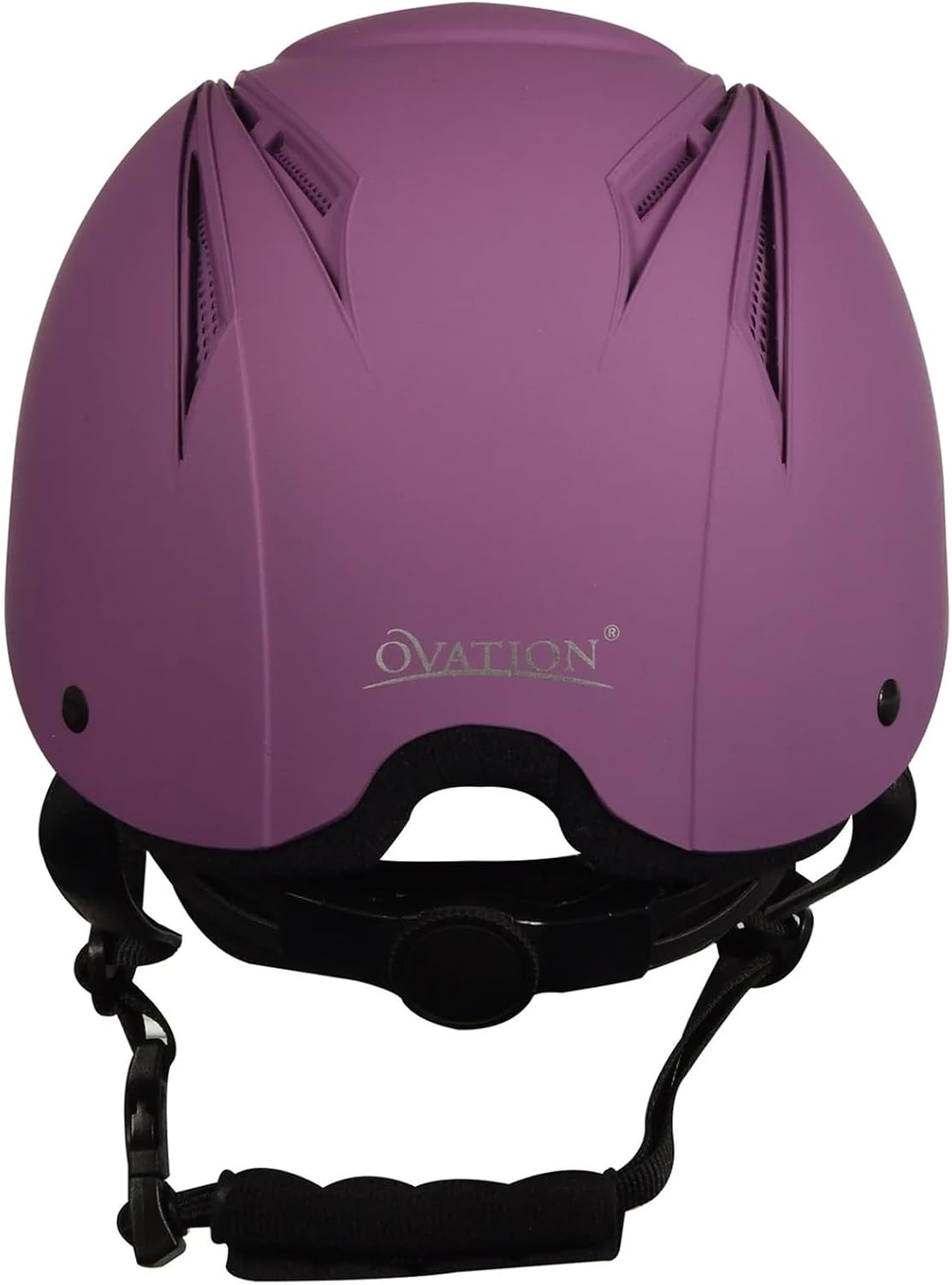 OVATION Unisex Deluxe Schooler Riding Helmet - Lightweight Breathable Adjustable Equestrian Safety Helmet w/Removable Liner, Purple, Large/X-Large