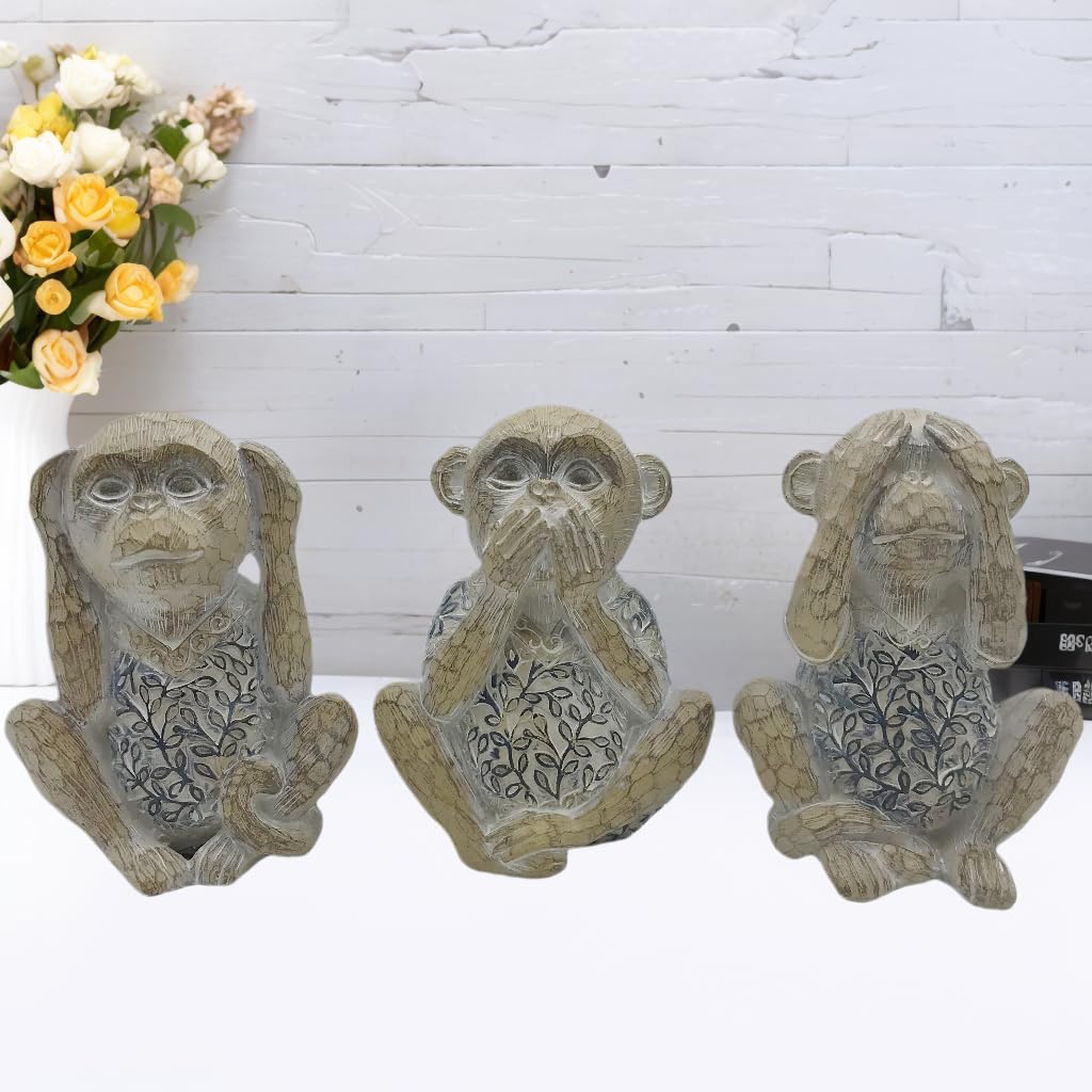 Amazon.co.jp: GPT RACK Hear No Evil Speak No Evil Statues 3 Wise