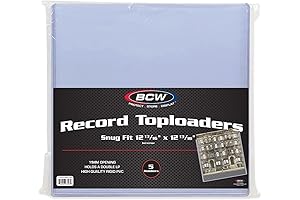BCW Vinyl Record Storage Holder (5 Pack) Snug Fit Vinyl Record Album Topload Protective Holder