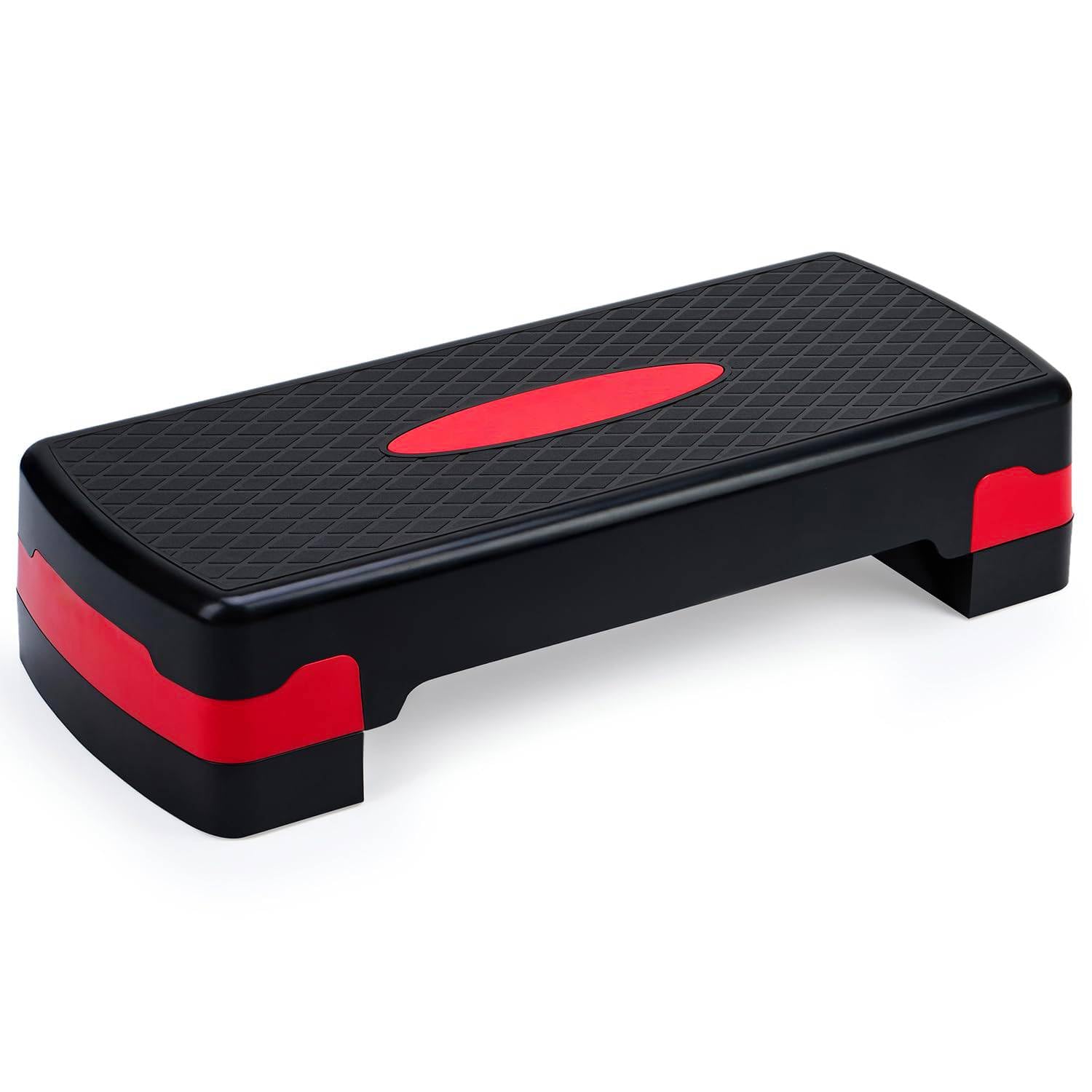 Exercise Stepper Platform Adjustable Height | Aerobic Step Board for Home Gym Workout | Non Slip Fitness Training Equipment | Supports Up to 250kg | Black-image-40