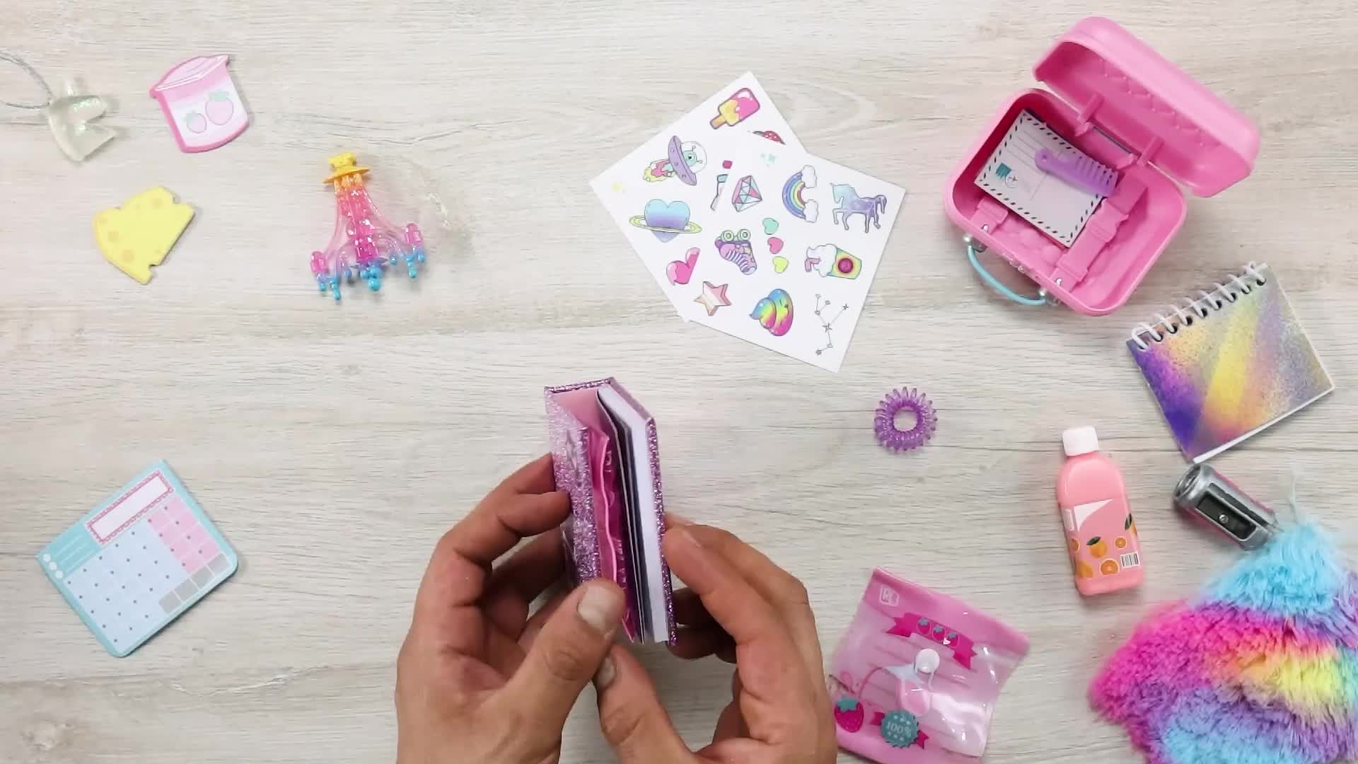 REAL LITTLES My Rainbow Collection, Estuche Rodillo, Nevera y