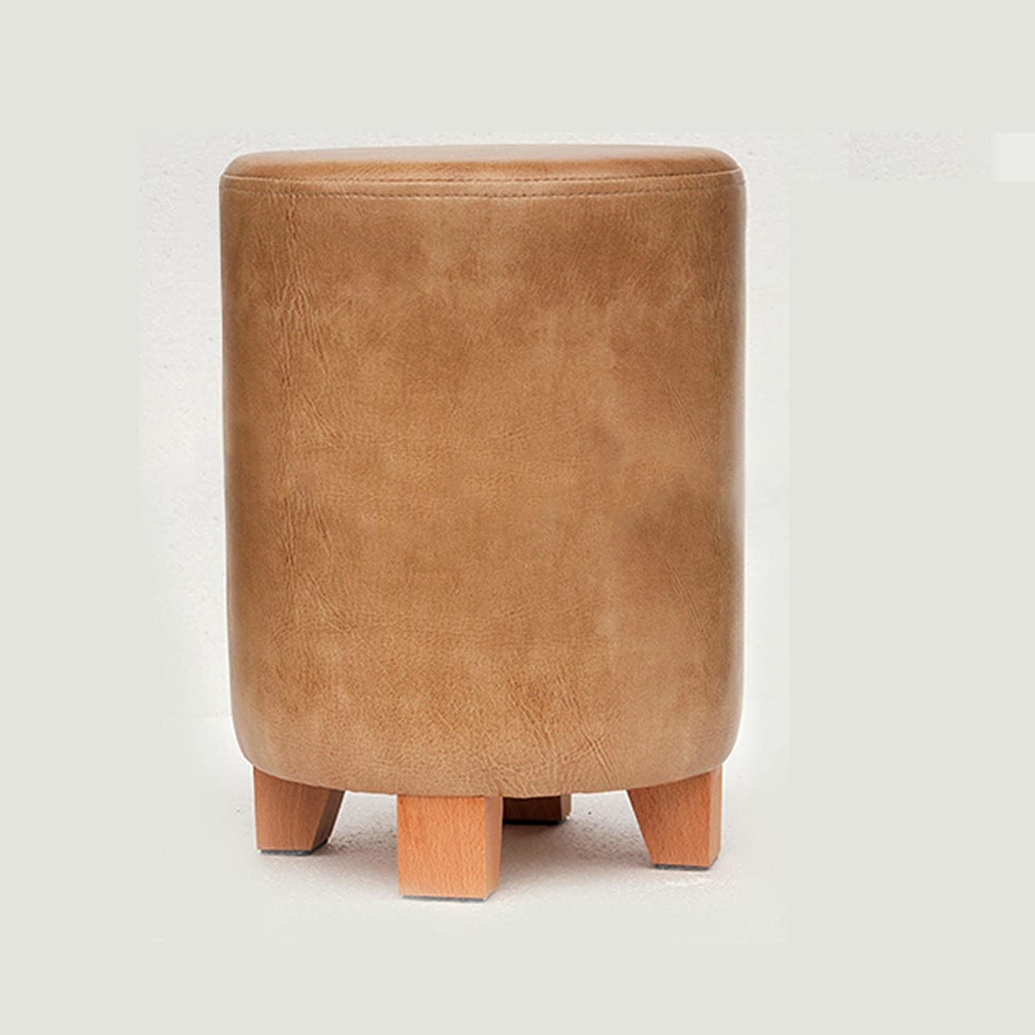 Pouf rond compact en bois pour soulager les jambes fatiguées