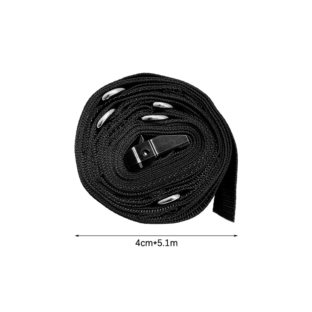 POFET Ancoraggio per Porta per carichi Pesanti, Allenamento per la Forza Anelli saldati ergonomici Antiscivolo di Grosso Spessore Fettuccia in Nylon Resistente