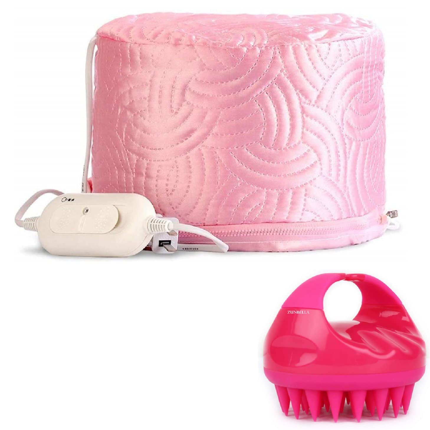 Hair Care Thermal Head Spa Cap/Treatment with Beauty Steamer Nourishing Heating Cap/Scalp Treatment/Spa Cap For Hair Spa Cap/Steamer For Women (YELLOW)