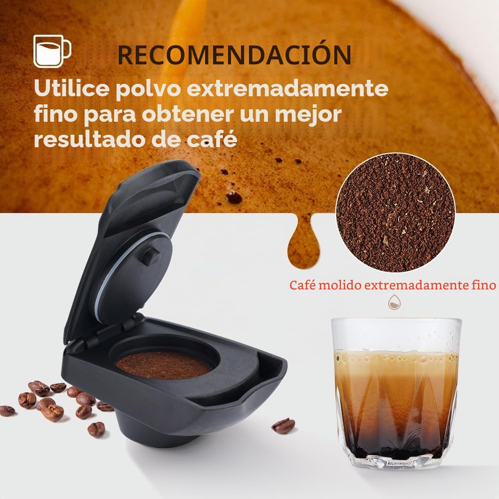 Adaptador de cápsulas de café BENFUCHEN, compatible solo con Dolce Gusto LUMIO EDG325, Soporte convertidor de café molido, compatible con LUMIO-EDG325