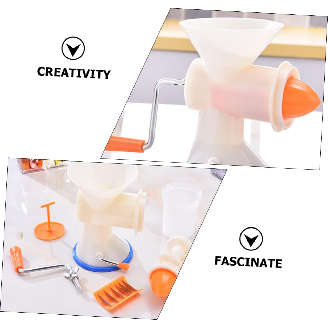 OUNONA Manual Sausage Stuffer Convenient Home Meat Grinder Filler Easy to Use Kitchen Tool for Making Sausages Simple Design for Home Market Restaurant Use