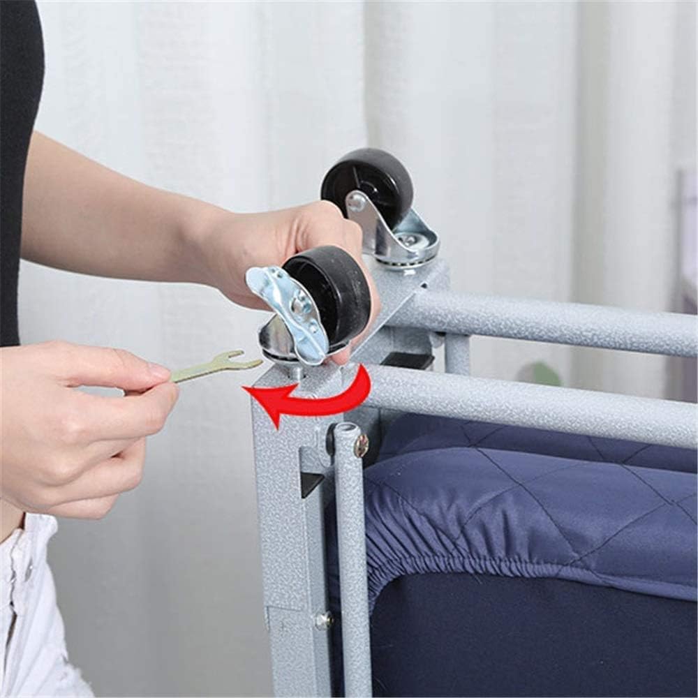 Lit Pliable Portable Lit de Camp de mémoire pliant Camp Lits de lit pliants Pour l'extérieur Confort de Surface Matelas Mobilier de Bureau à Domicile Compact et léger (, Small