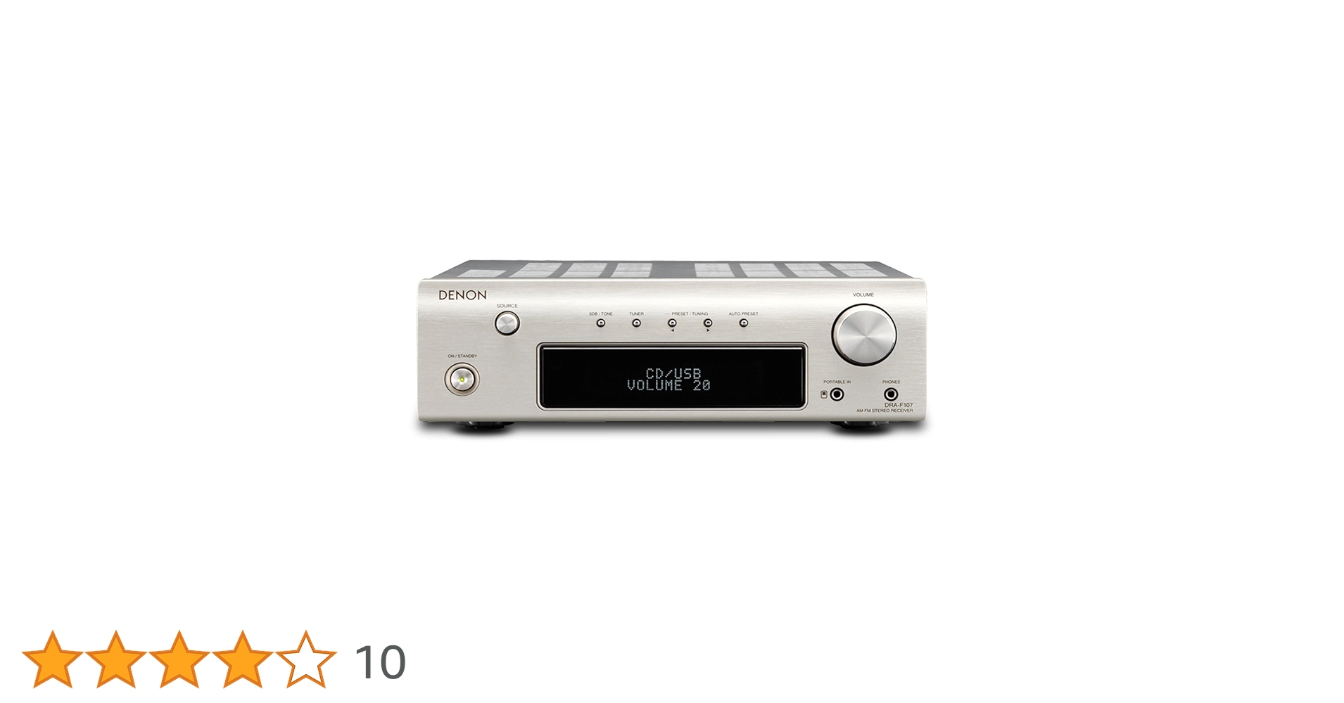 DENON DRA-F107-SP プレミアムシルバー　アンプ Amazon.co.jp: Denon Fシリーズ レシーバー プレミアムシルバー