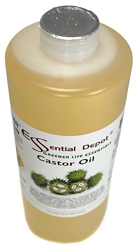 Miniatura 4 de Aceite de ricino, 1 cuarto de galón, 32 onzas, recipiente de polietileno de alta densidad sellado de seguridad con tapa resellable