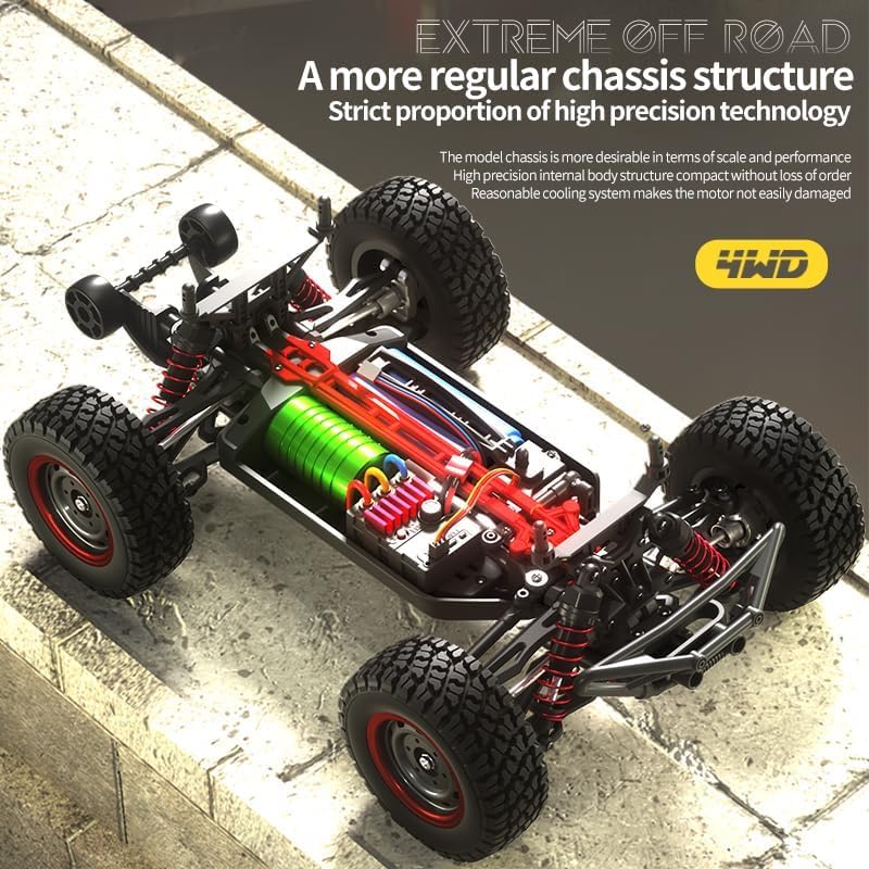 Image of Brushless RC Car, 70Km /H, 16106 Pro, High Speed RC Car, RTR, 1 /16 4WD Off-Road Drift Brushless Crawler RC Truck for Adults Multicolor