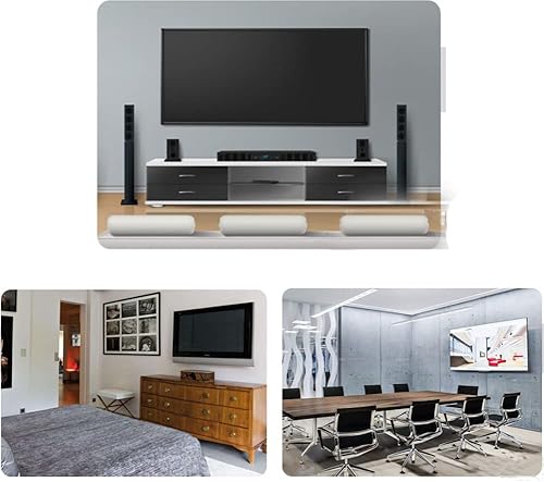 Miniatura 7 de Soporte de TV fijo para televisores de 26"-65", soporte de pared delgado universal, soporta TV de 1.25" desde la pared, sistema de bloqueo de cadena