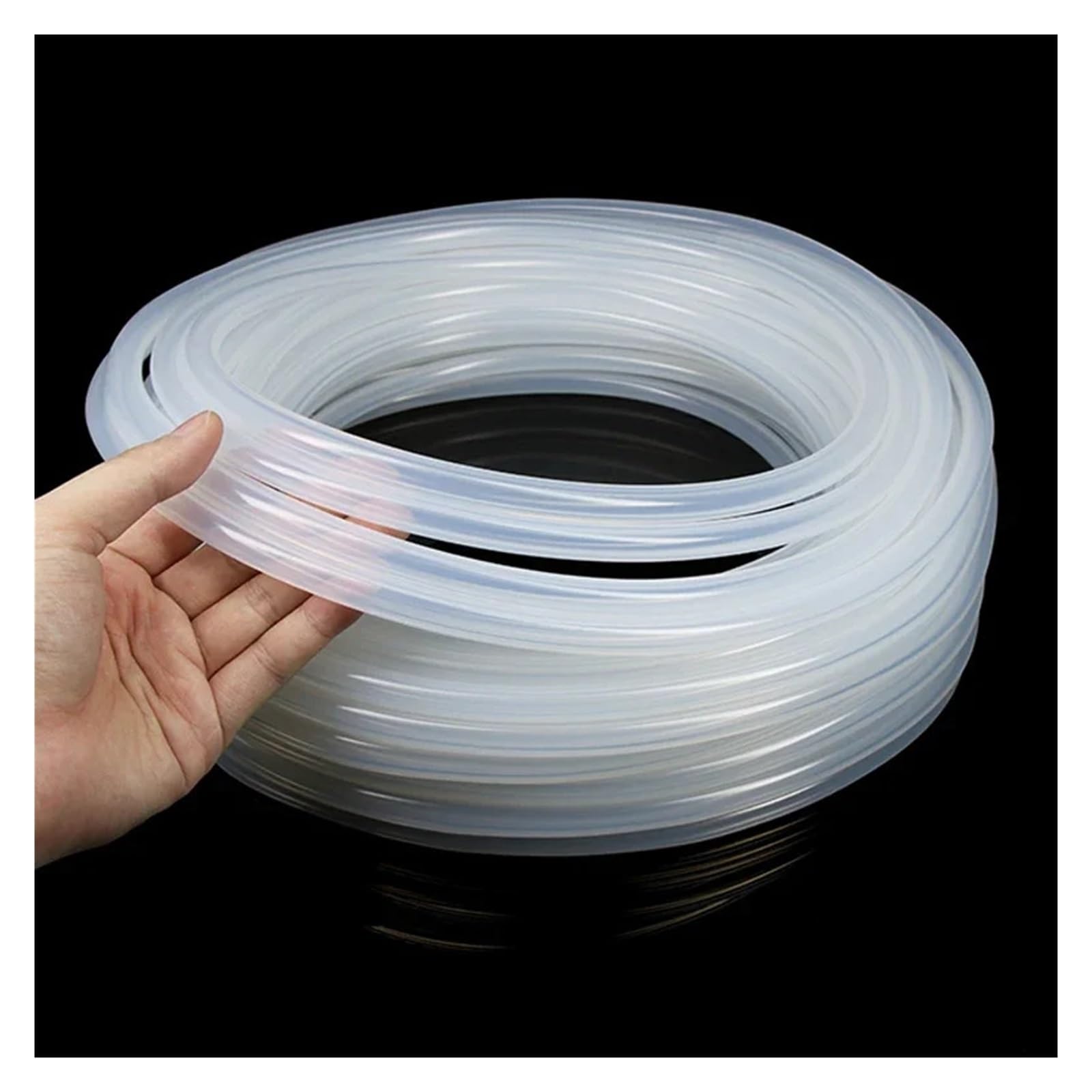 Tubo de bomba peristáltica silicona 1-10m diámetro interior 0,5-25,4mm transparente resistente a altas temperaturas(10meters,ID 3.2mm OD 6.4mm)
