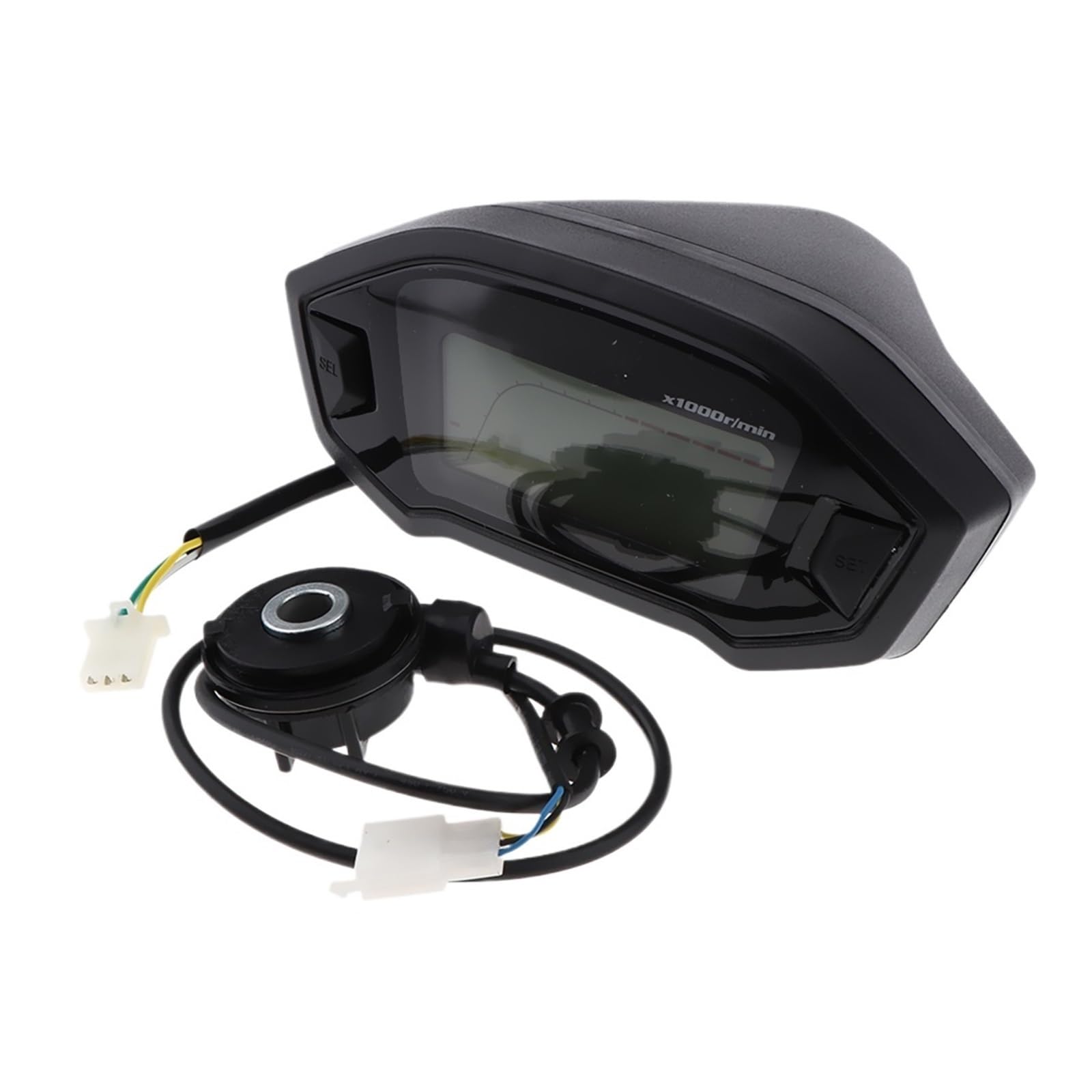 Moto Odómetro Tacómetro Velocímetro Universal para Motocicleta, 5 Marchas, 7 Luces De Fondo, Odómetro, Medidor 13 000 RPM, 199 Km/h, Recorrido Digital, Tacómetro para