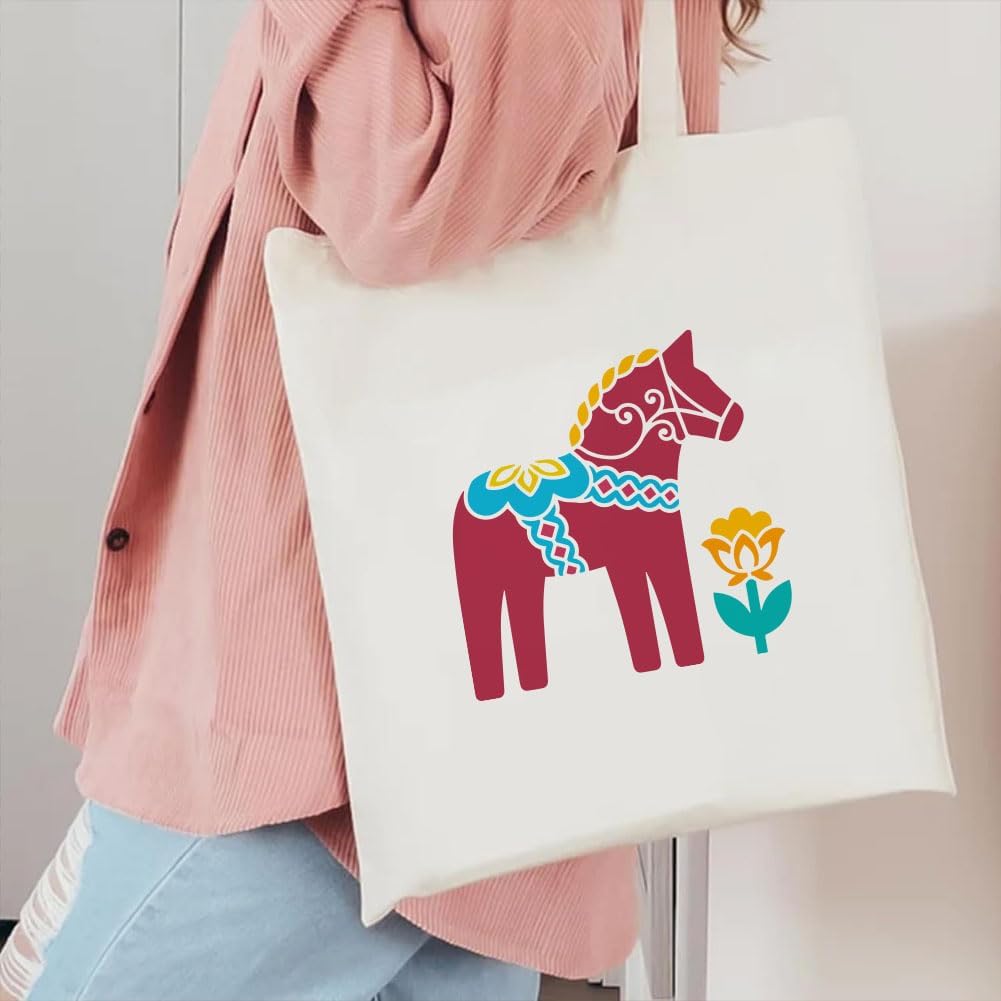 FINGERINSPIRE 6PCS Traditional Folk Stencils with a Brush 7.9x7.9inch Flowers Horses Rabbit Painting Stencil Animal Stencils Flowers Template for Crafts Fabric Furniture DIY Decor