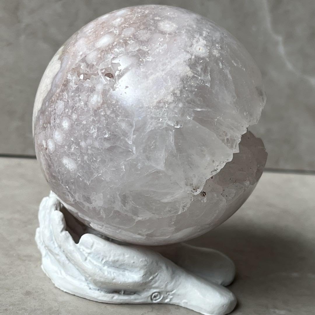 Amazon.co.jp: フラワーアゲート ピンクアメジスト クリアクォーツ 笑