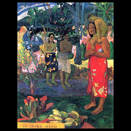 Amazon｜ポール・ゴーギャン『 イア・オラナ・マリア 』の写真タイル