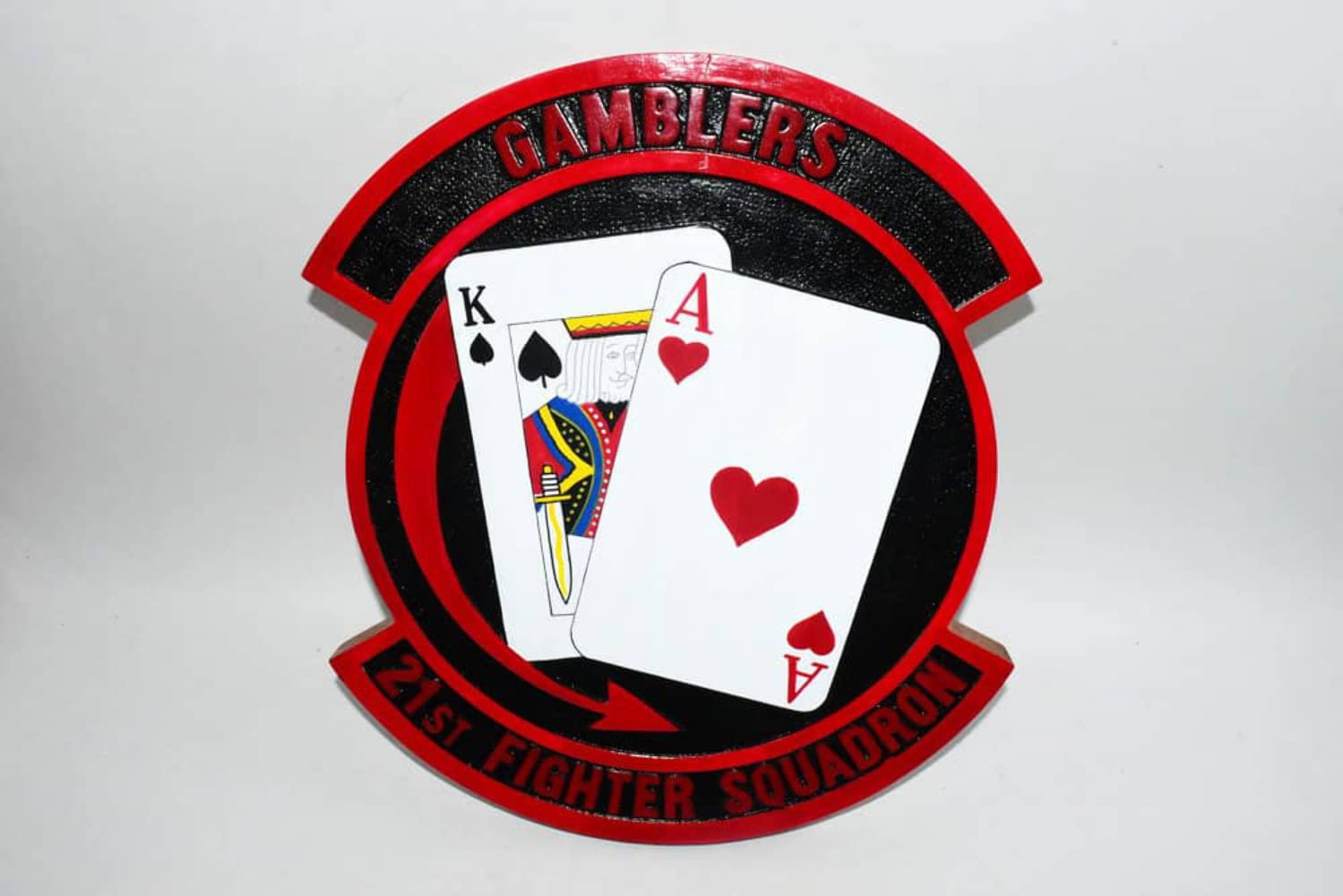 21st Fighter Squadron Gamblers Plaque,14
