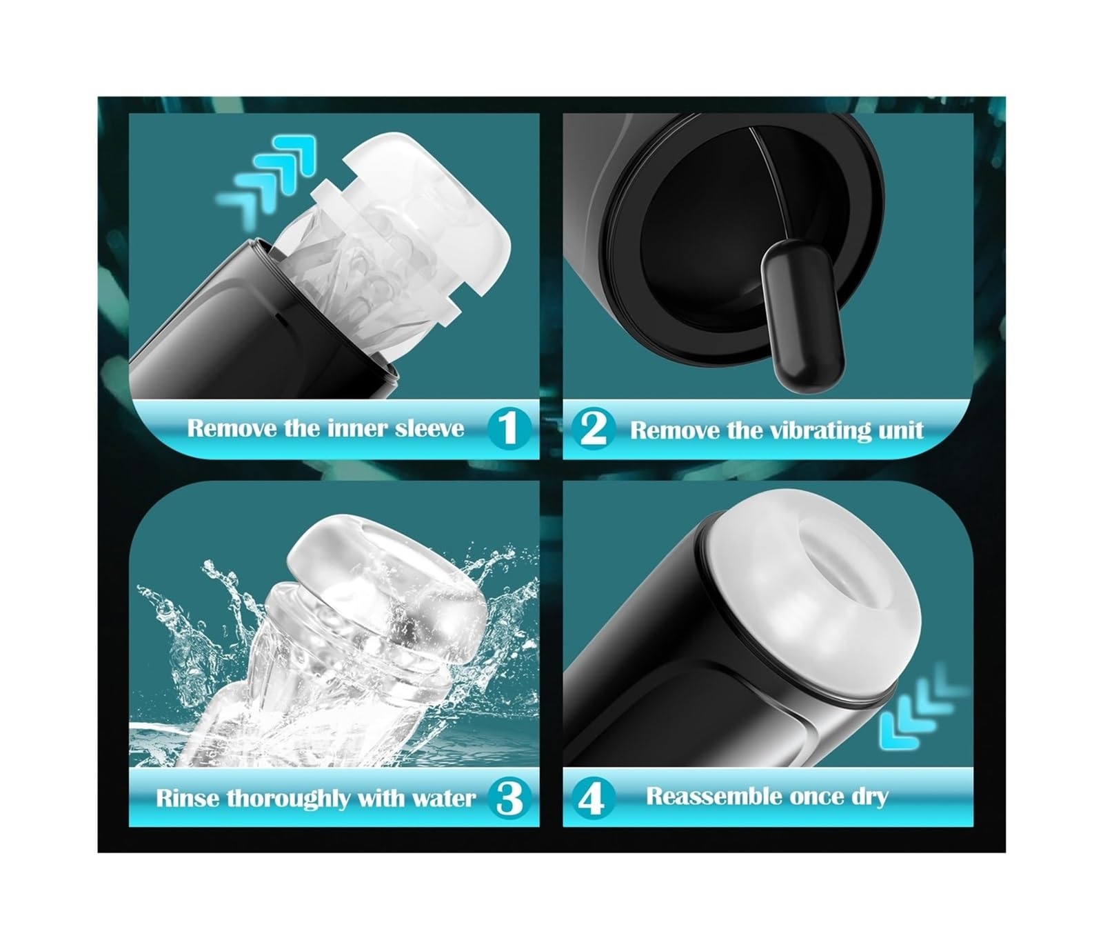 10 modes de vibration succion Masseur vibrations