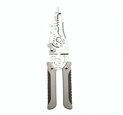 Gopendra 6-in-1 Multifunctional Stainless Steel Wire Puller Plier | Cable Looping | Splitting | Cutting Pliers | Multi-Purpose Electrical Stripping Tool Wire Stripper & Crimping Tool | for Electrician