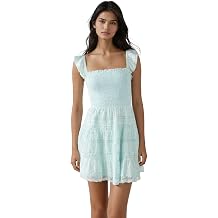 LOVESHACKFANCY Women's Colbera Lace-Trimmed Cotton Mini Dress