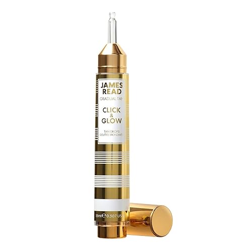 Miniatura 3 de James Read Bronceado gradual - Click & Glow Tan Gotas 0.5 fl oz, On-the-Go, Diario, Amplificador y extensor de bronceado personalizado, fácil de