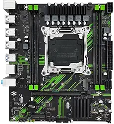 QUASAR X99 PR9, Placa-mãe LGA 2011-3 Micro ATX para CPUs Intel E5 V3 V4 Series, DDR4 Max 128GB, NVME/NGFF M.2, PCIe 3.0, Gigabit LAN