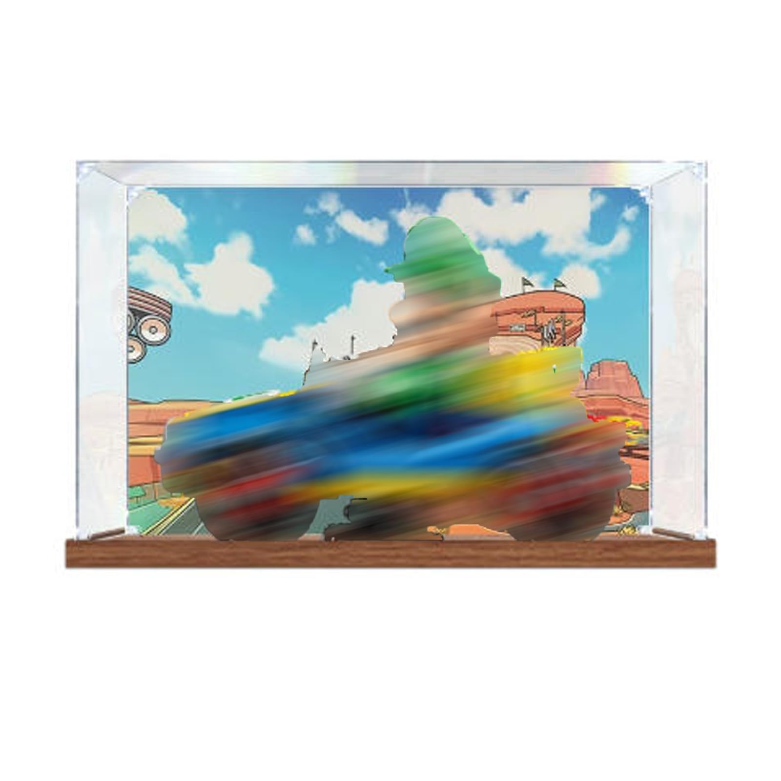 Clear Acrylic Display Case for Lego 72050 Go-Kart (Background)