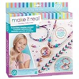 Make It Real - Floating Charm Locket - Blooming Creativity. DIY Locket Pendant and Charms Jewelry Making Kit for Girls. Guides Tweens to Design & Craft a Floating Locket Necklace and Charm Bracelets