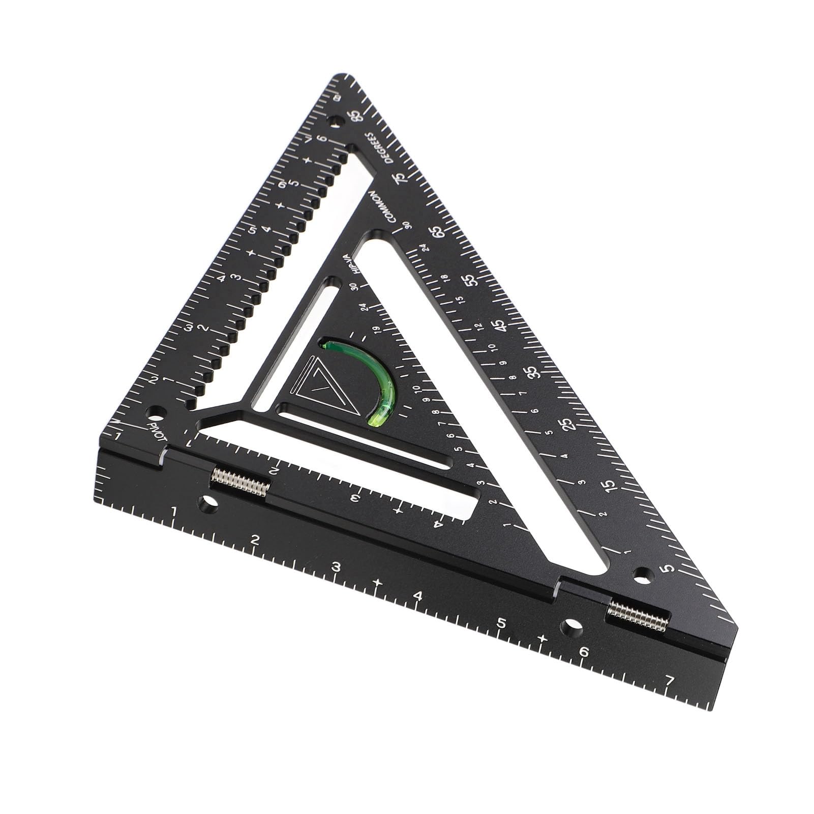 Squadra da carpentiere Mavaol, lega di alluminio, squadra per trave regolabile, goniometro, design ergonomico, misurazioni precise, per la lavorazione del legno e l'edilizia