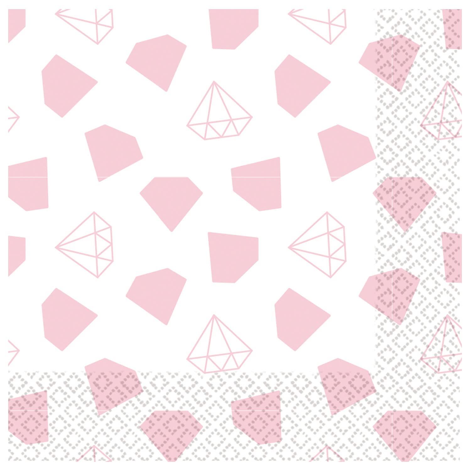 amscan 9909892 - Team Bride Hen Party Luncheon Napkins - 16 Pack, Multi