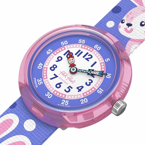 Flik Flak Girl Kids Watch Biosourced Quartz Waterproof Peek-A-Bunny3